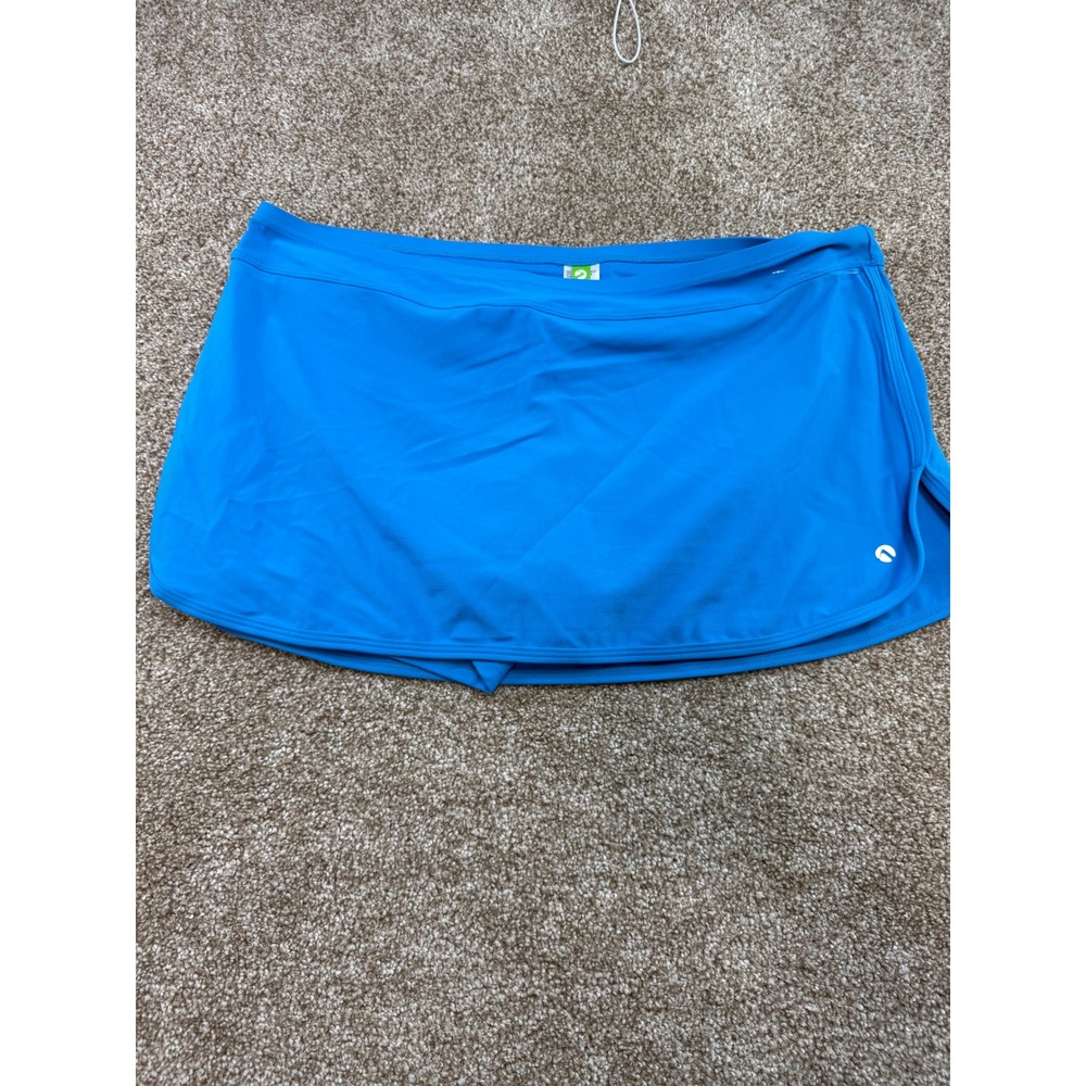 Next by Athena Blue Swim Skirt Skort XL NEW Solid Active Bottom Swimwear Modest